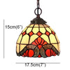 FUMAT Tiffany Style Baroque 6-8 Inches Ceiling Lamp Stained Glass BC020924