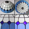 FUMAT Mediterranean Style 12 Inches Ceiling Lamp Stained Glass MC020913