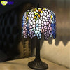 FUMAT Tiffany Style Wisteria 10-18 Inches Table Lamp Stained Glass WT022409